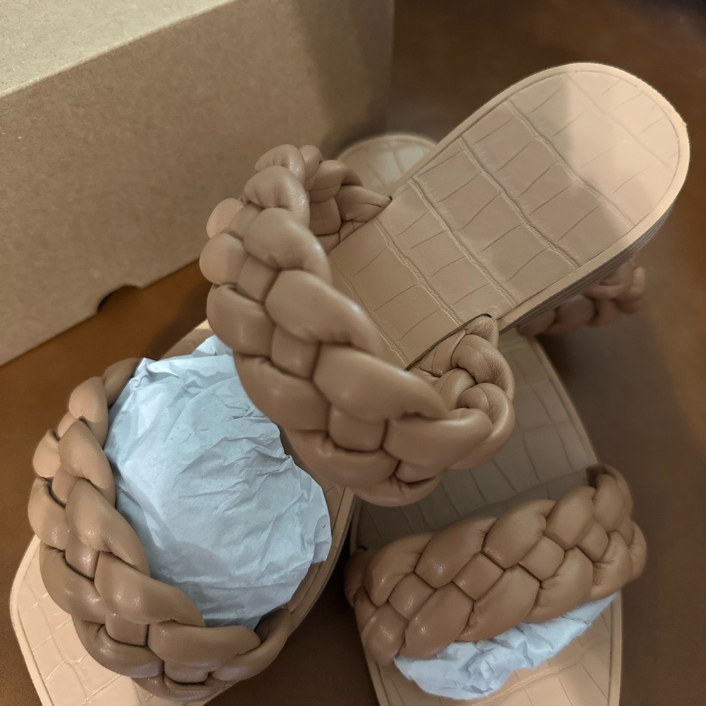Braided Tan Sandals